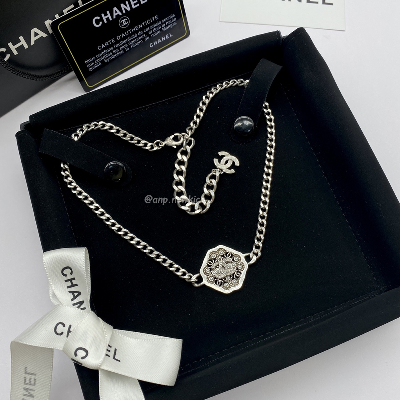 Chanel Cc Pearl Necklace (9) - www.newkick.vip